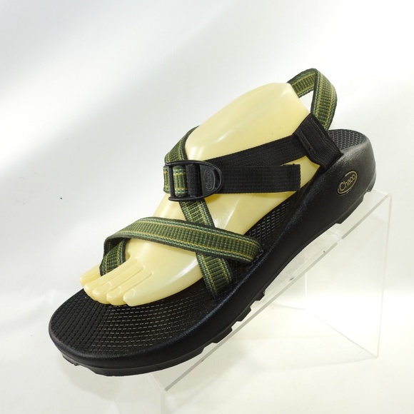 Chaco Sz 12 M Green Water Sport Sandals Mens B4 B9 - Picture 3 of 8